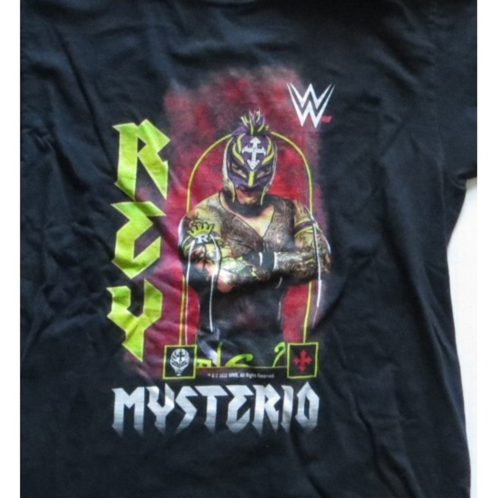 2022 WWE Rey Mysterio Black Tshirt Size Small